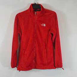 The North Face Women Red Zip-Up Jacket Small