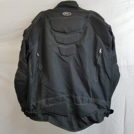 Men's motorcycle riding technical armored jacket black 2XL image number 2