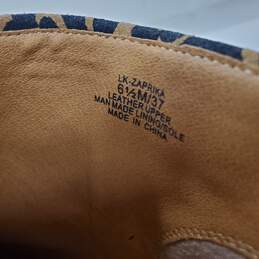 Lucky Brand Zaprika Leather Leopard Print Ankle Boots Women's Size 6.5 alternative image