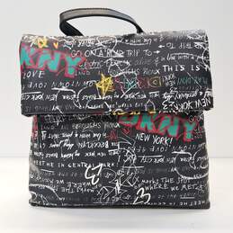 DKNY Tilly Graffiti Fold Over Backpack Multicolor