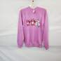 Hanes Vintage 1985 Purple Cotton Blend Lingo USA Sweatshirt WM Size M NWT image number 1