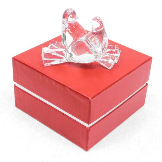 Baccarat Crystal Love Birds Doves IOB image number 2