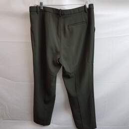 Theory Green Slate Admiral Crepe Size 10 Dress Pants alternative image