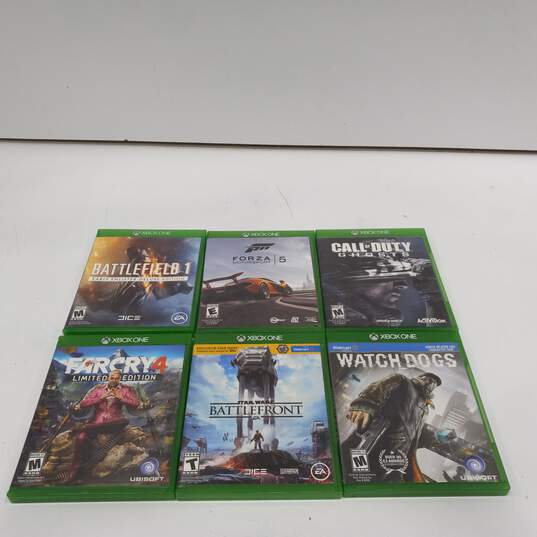Bundle of 6 Assorted Xbox One Video Games image number 1