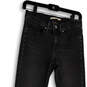 Womens Gray Denim Medium Wash Stretch Pockets Skinny Leg Jeans Size 27 image number 3