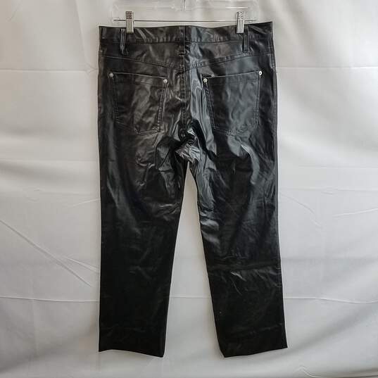 Tripp Men's Black Faux Leather Pants Size 34 image number 2