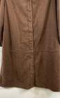 NWT 7 For All Mankind Womens Brown Long Sleeve Button Front Shirt Dress Size M image number 4