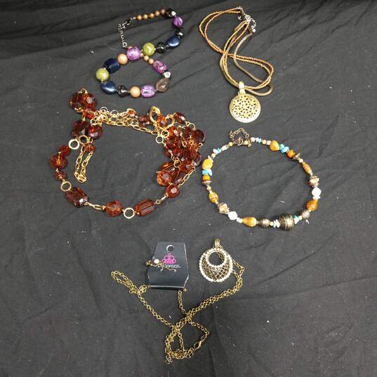 5 pc Earthy Toned Beaded Jewelry Bundle image number 1