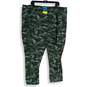 NWT Tek Gear Womens Green Camo High Rise Pull-On 7/8 Compression Leggings Sz 4X image number 2