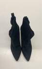 Via Spiga Suede Leather Slip-On Pointed Tote Boot Black 6.5 image number 5