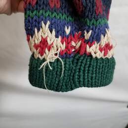 Abercrombie & Fitch vintage multicolor patterned knit sweater men's S alternative image