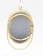 14K Gold Grey Druzy Textured Oval Drop Earrings 8.9g image number 4
