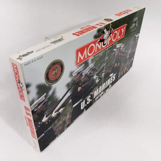 Hasbro/USAopoly Brand U.S. Marines Edition Monopoly Board Game (Complete) image number 2