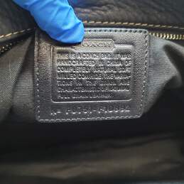 Coach Chelsea Black Pebbled Leather Double Handles Satchel Tote Bag alternative image