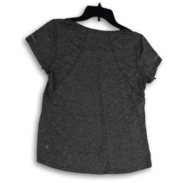 Womens Gray Heather Round Neck Short Sleeve Pullover T-Shirt Size M alternative image