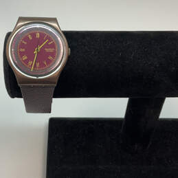 Designer Swatch Swiss Round Dial Adjustable Strap Analog Wristwatch