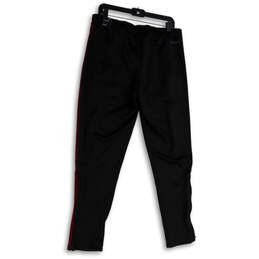 NWT Mens Black Red Tiro H59996 Striped Tapered Leg Track Pants Size Large alternative image