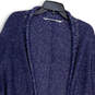 Womens Blue Heather Knitted Pockets Open Front Cardigan Sweater Size S/M image number 3