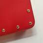 Michael Kors Saffiano Leather Sandrine Studded Crossbody Red image number 8
