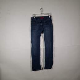 Womens 504 Slouch Medium Wash Denim 5 Pocket Design Straight Leg Jeans Size 7L