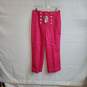 J. Crew Hot Pink Linen Blend Straight Leg Pants WM Size 2 NWT image number 1