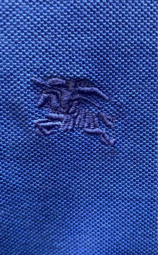 Burberry Blue Polo Shirt - Size Small image number 4