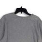 Womens Gray Graphic Print Crew Neck Long Sleeve Pullover Sweatshirt Sz 2XL image number 4