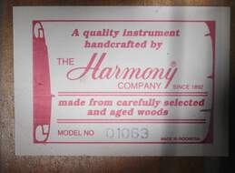 Harmony 01063 Acoustic Guitar w/ Chipboard Case alternative image