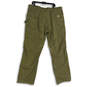 Mens Green Flat Front Slash Pocket Straight Leg Carpenter Pants Size 42/32 image number 2