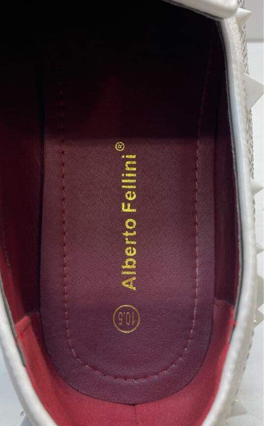 Alberto Fellini White Loafers Dress Shoe Women 10.5 image number 7