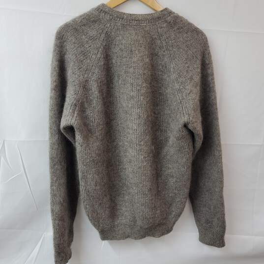 Vintage Harilela's Gray Wool LS V-Neck Pullover Sweater Women's LG image number 2