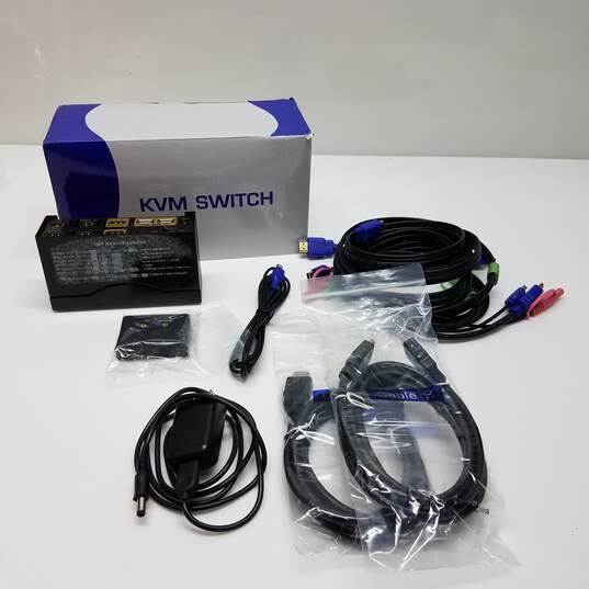 CKL HDMI KVM Switch 4 Port Dual Monitor - CKL-922HUA-VA image number 1