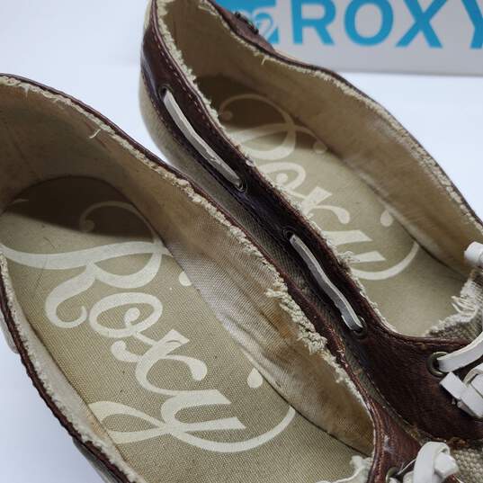 Roxy Isabel Overboard Wedge Canvas Heels Women's Size 7 wi9th BOX image number 7