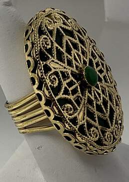 Green And Gold Fashion Ring. alternative image