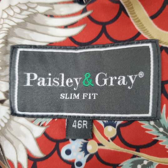 Paisley & Gray MN's Ashton Slim Fit Wool Blend Beige Jacket Sz. 46 image number 3