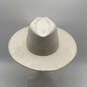 Womens White Gold Shimmer Band Wide Brim Outdoor Fedora Hat One Size image number 4
