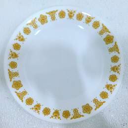 Vintage Corelle Corning Livingware Gold Butterfly 8.5" Plates Set of 6 alternative image