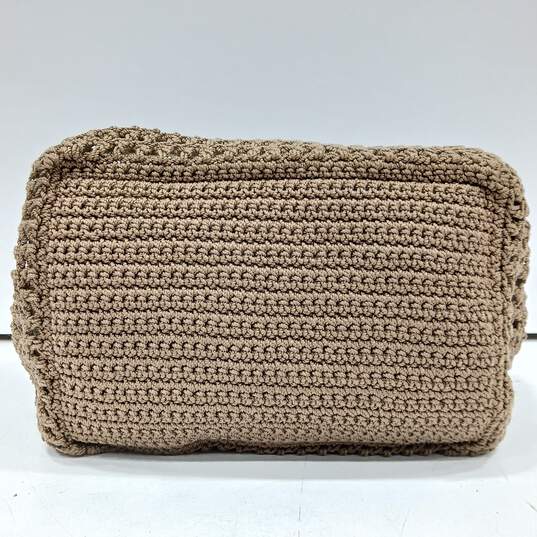 The Sak Brown Knitted/Crocheted  Purse With Shiny Lining image number 3