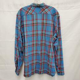 Filson MN's Blue & Red Plaid Long Flannel Sleeve Scout Shirt Size XL alternative image