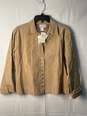Coldwater Creek Women Tan Suede Jacket w/Snaps Size PL image number 1