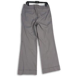 NWT Women's Gray Flat Front Slash Pocket Wide-Leg Dress Pants Size 10 alternative image
