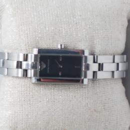 Emporio Armani AR5432 Silver Tone Stainless Steel Tank Bracelet Watch