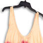 Womens Orange Pink Sebastian Tie Dye Sleeveless Swing Tank Top Size Medium image number 3