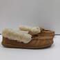 Minnetonka Women's Brown Suede Moccasins Faux Fur Lined Size 7M image number 4