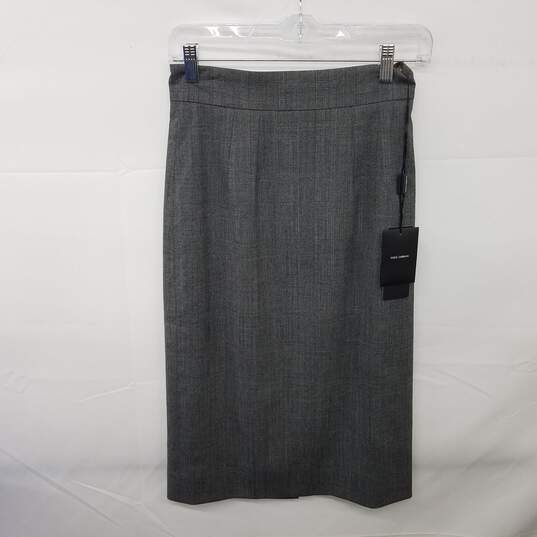 Dolce & Gabbana Gray Plaid Wool Blend Skirt Women's Size 38 NWT image number 1