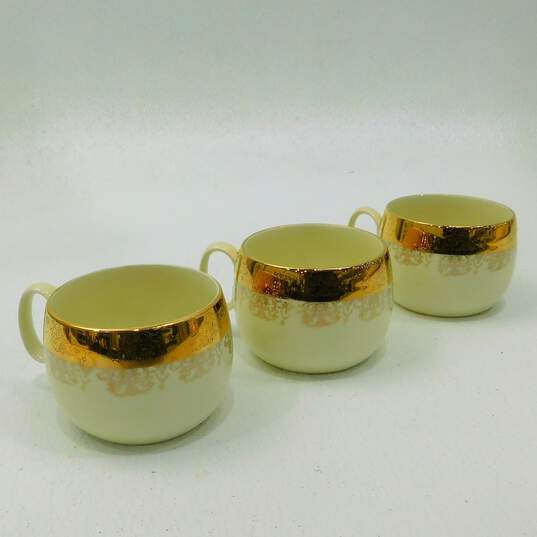 Vintage Sabin Crest-O-Gold Warranted 22k Gold Teacup & Saucer Mixed Lot image number 4