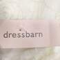 Dress Barn Women Ivory Ruffle Tank Blouse 1X NWT image number 1