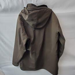 Patagonia Brown Hooded Zip-Up Rain Jacket Mens Size L alternative image
