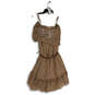 NWT Womens Brown Sweetheart Neck Belted Sleeveless Fit & Flare Dress Size 2 image number 2