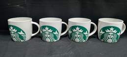 Bundle of 4 Matching Starbucks Ceramic Coffee Mugs